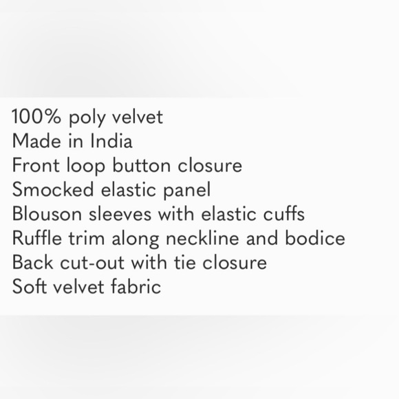 FREE PEOPLE DARE ME VELVET BLOUSE   NWT - Picture 7 of 7